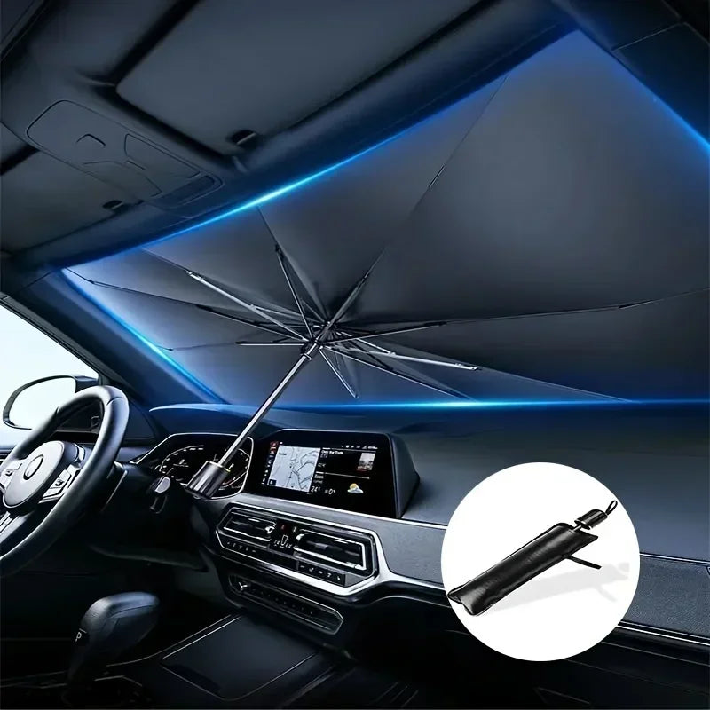 Car Front Windshield Sunshade Umbrella Summer Sun Protection Car Windshield Sunshades Cover Foldable