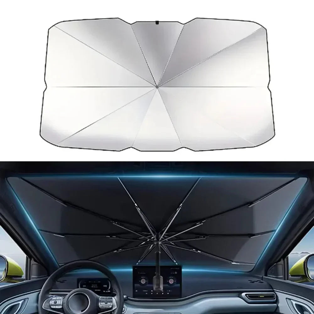 Car Front Windshield Sunshade Umbrella Summer Sun Protection Car Windshield Sunshades Cover Foldable