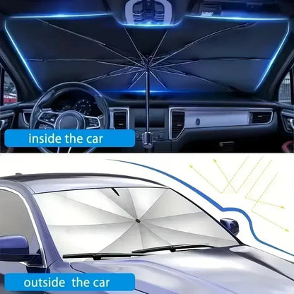 Car Front Windshield Sunshade Umbrella Summer Sun Protection Car Windshield Sunshades Cover Foldable