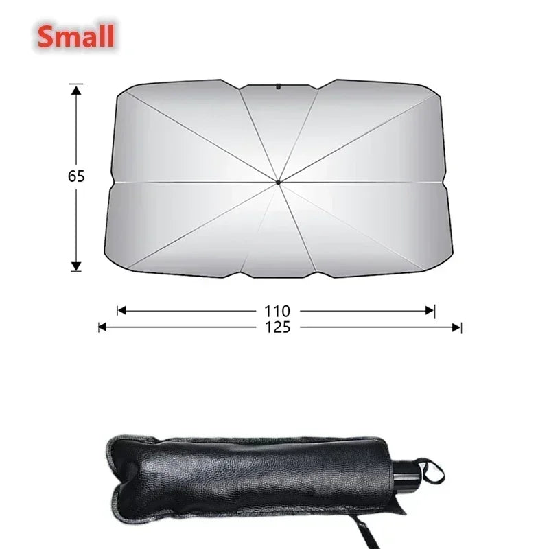 Car Front Windshield Sunshade Umbrella Summer Sun Protection Car Windshield Sunshades Cover Foldable