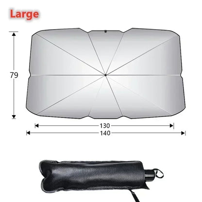Car Front Windshield Sunshade Umbrella Summer Sun Protection Car Windshield Sunshades Cover Foldable