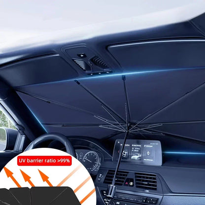Car Front Windshield Sunshade Umbrella Summer Sun Protection Car Windshield Sunshades Cover Foldable