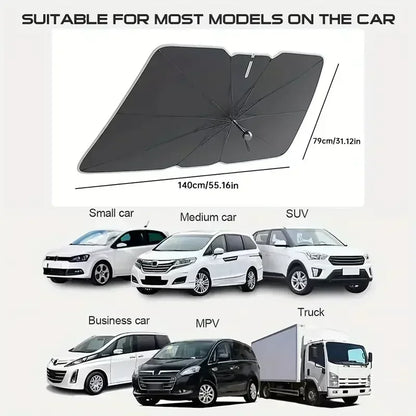 Car Front Windshield Sunshade Umbrella Summer Sun Protection Car Windshield Sunshades Cover Foldable